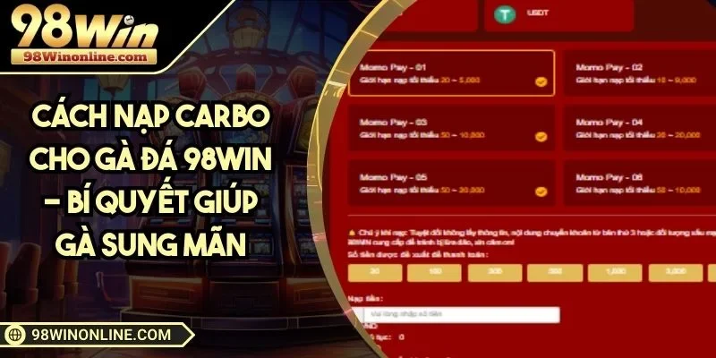 Cách nạp Carbo cho gà đá