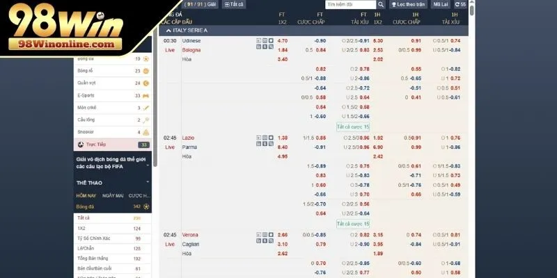 Những tính năng nổi bật cần biết của sảnh CMD thể thao