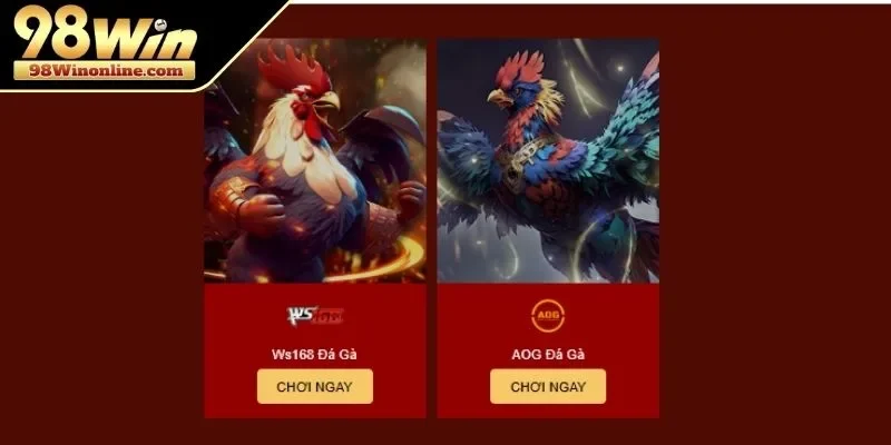 Các hình thức cược đá gà 98WIN