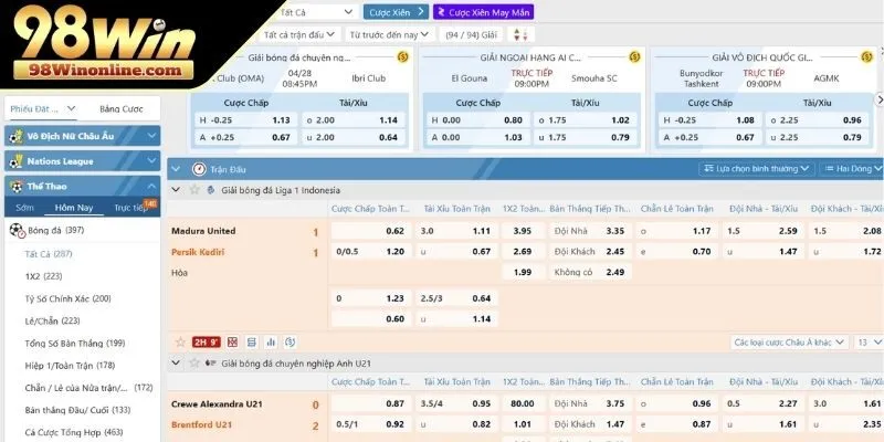 Tham gia cá cược thể thao ảo tại sảnh cược