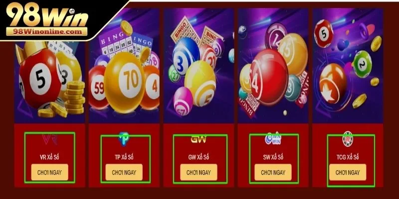 Các hình thức cá cược xổ số 98WIN